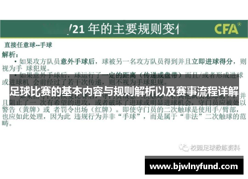 足球比赛的基本内容与规则解析以及赛事流程详解